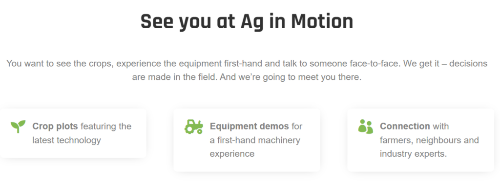 Evento Ag in Motion