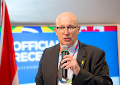 Encontro com o ministro do governo de Saskatchewan